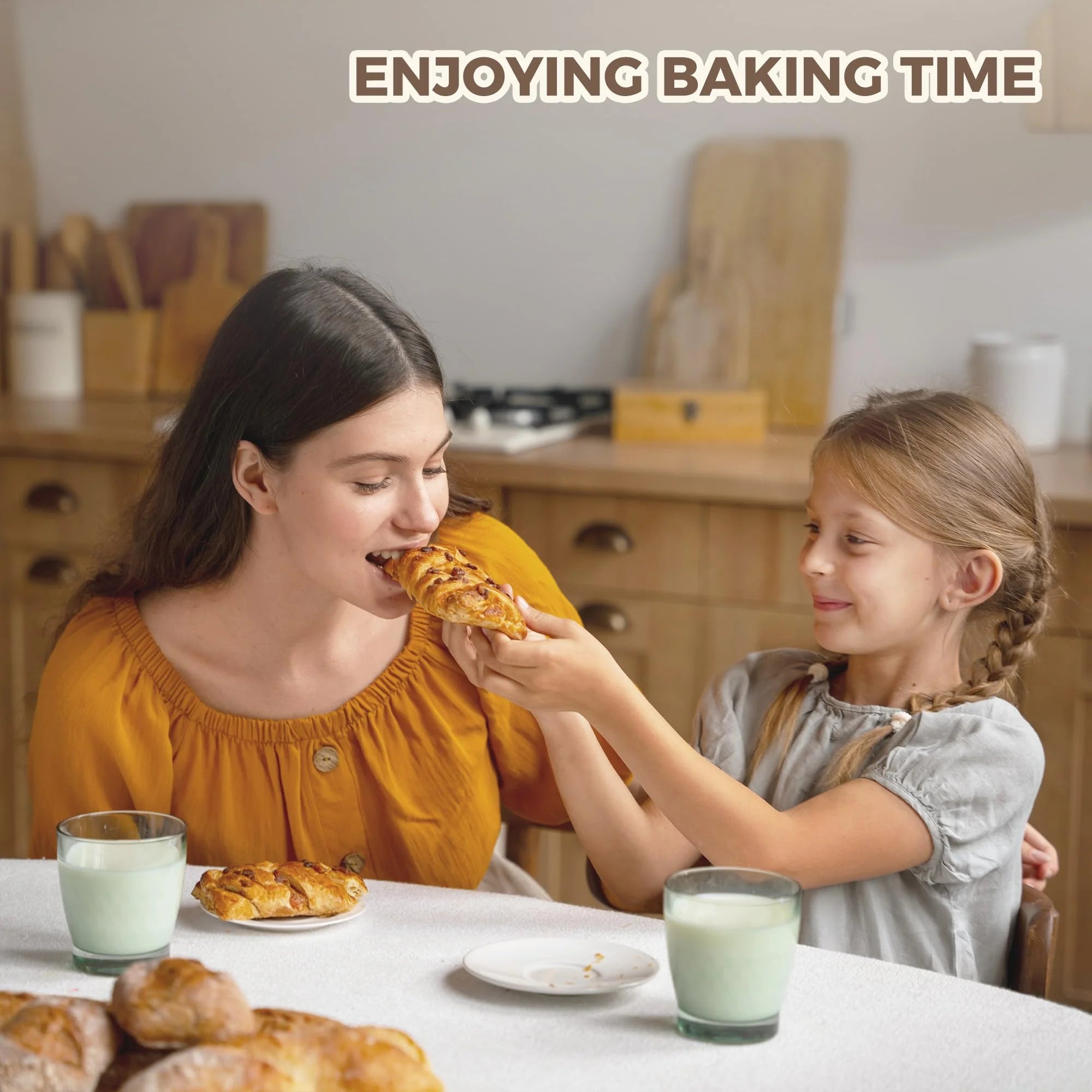 KITESSENSU Nonstick Baguette Pans for French Bread Baking, Perforated 3 Loaves Baguettes Bakery Tray, 15" x 9", Silver