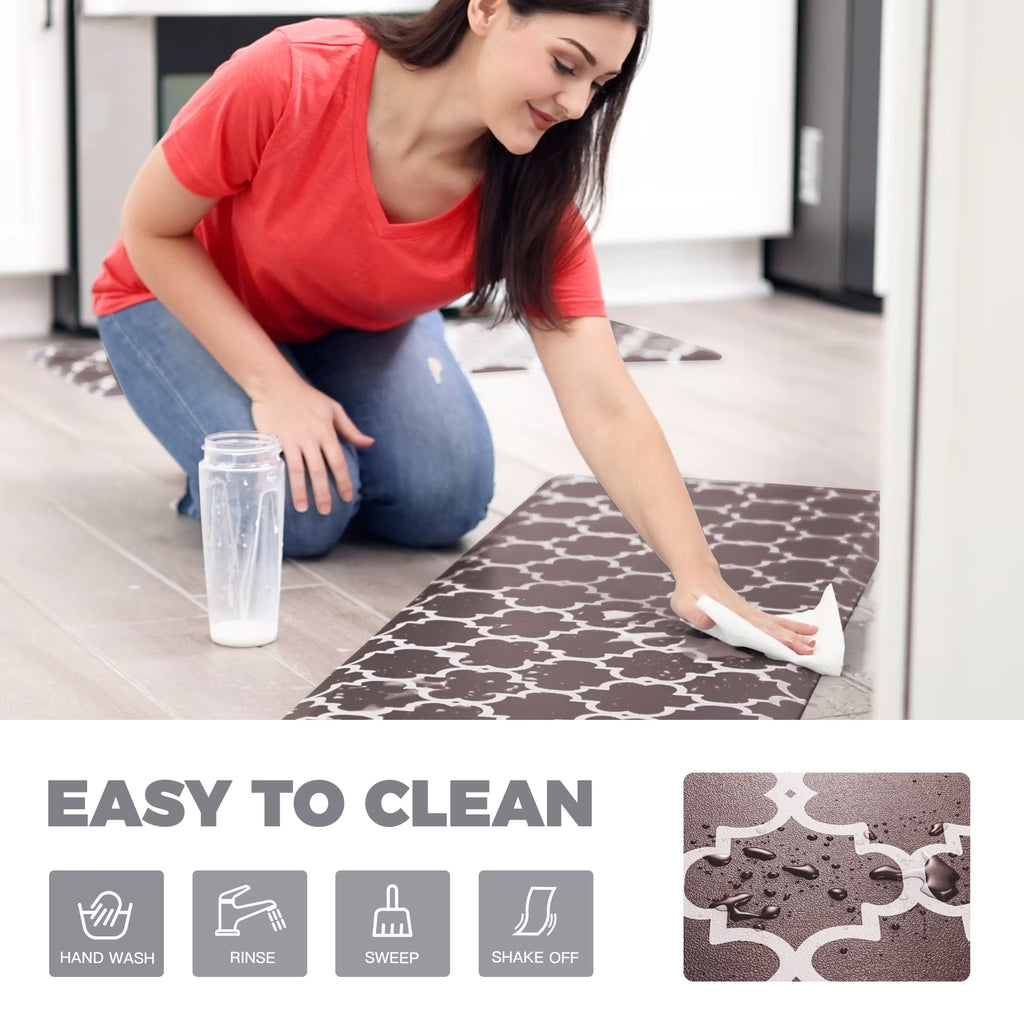 KOKHUB Kitchen Mat and Kitchen Rugs Cushioned 1/2 Inch Thick Anti Fatigue Waterproof Mat