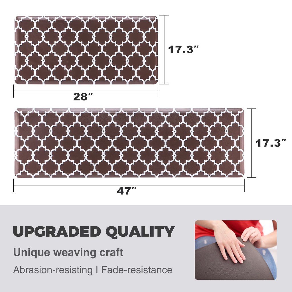 KOKHUB Kitchen Mat and Kitchen Rugs Cushioned 1/2 Inch Thick Anti Fatigue Waterproof Mat