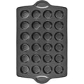 HONGBAKE Mini Muffin Pan Nonstick 24, Cupcake Tin for Baking, Commercial Small Cup Cake Tray for Cheesecake, 1.8dia, Heavy-duty, Gray