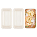 HONGBAKE 3 Pack Nonstick Mini Loaf Pans, 6 x 3.3 x 2 Inch Small Bread Pans for Homemade Bread, Banana Small Baking Pans with Diamond Texture, Non-toxic Mini Meatloaf Pans Set, Creamy
