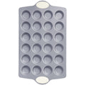 HONGBAKE Ceramic Mini Muffin Pan, 24-Cup Nonstick Aluminized Steel Cupcake Pans, Healthy Non-Toxic Ceramic Coating Mini Muffin Tin, 1Pack Cup Cake Pans for Baking Cream