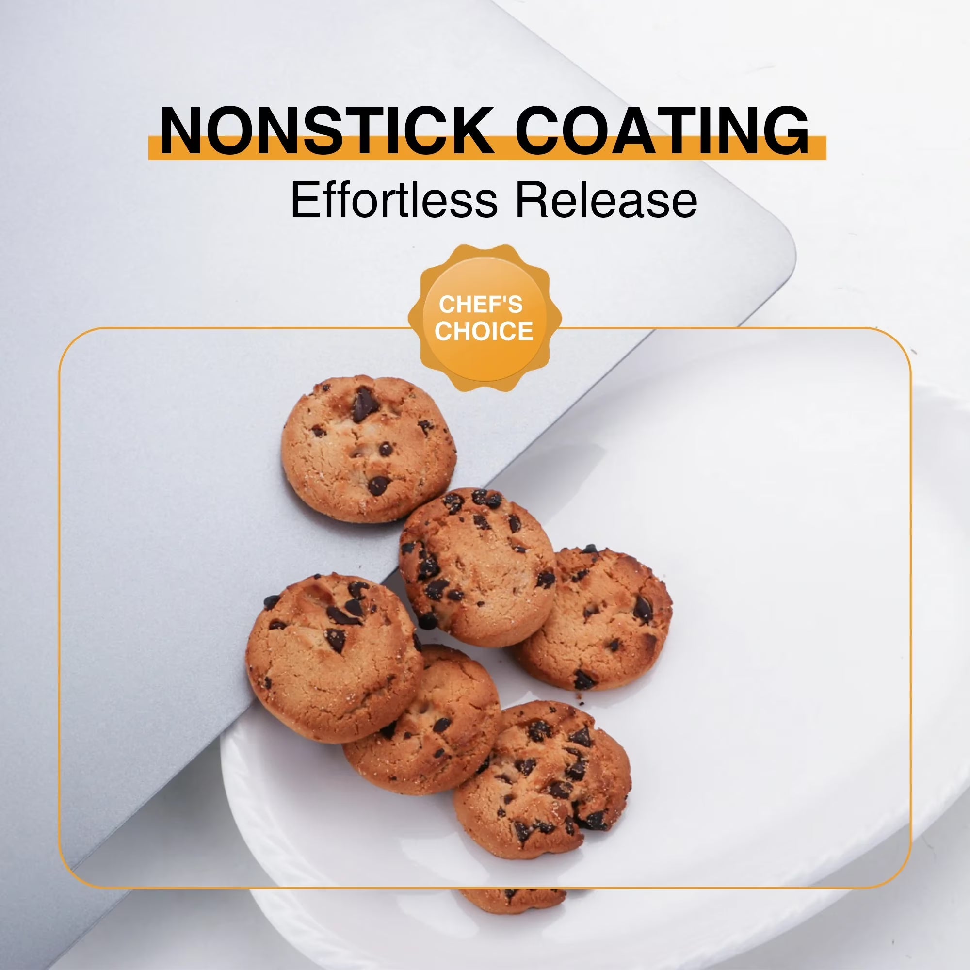 HONGBAKE 2 Pieces Flat Cookie Sheets for Baking, Large Nonstick Baking Sheets No Edges, Insulated Baking Pan, 16" X 14", Grey