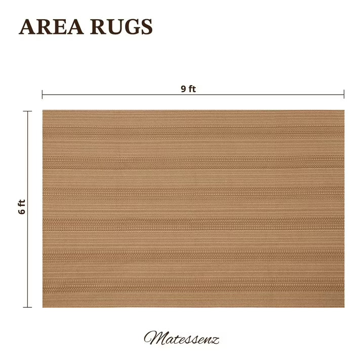 MatEssenz Area Rug 6x9, Boho Living Room Rug Large, Machine Washable Non-Slip Woven Rug for Bedroom Dining Room, Vintage Geometric Indoor Rug, Light Taupe Brown