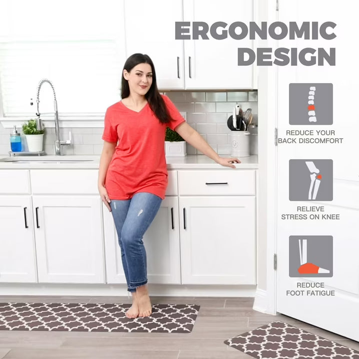 KOKHUB Kitchen Mat and Kitchen Rugs Cushioned 1/2 Inch Thick Anti Fatigue Waterproof Mat